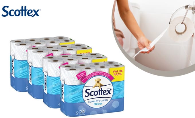 Scottex toiletpapier - Classic Clean wc papier - 96 rollen
