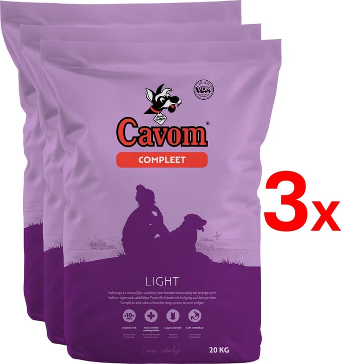 Cavom compleet Light - geperste brokken - 3x 20 kg