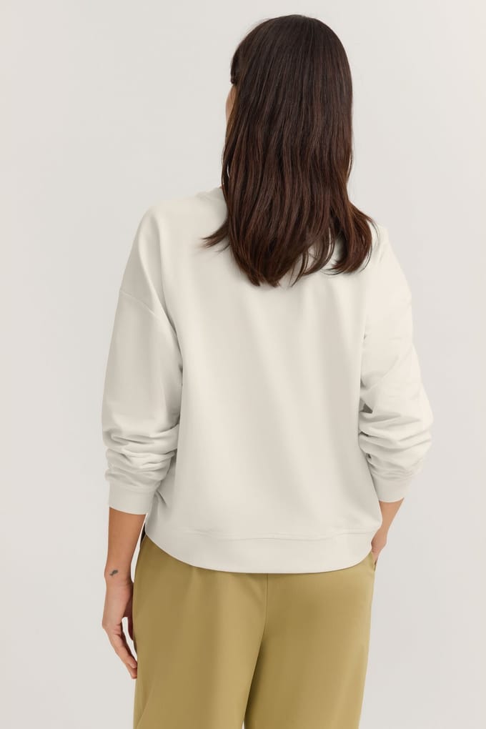 Bugatti Damen Sweatshirt van elastisch katoen