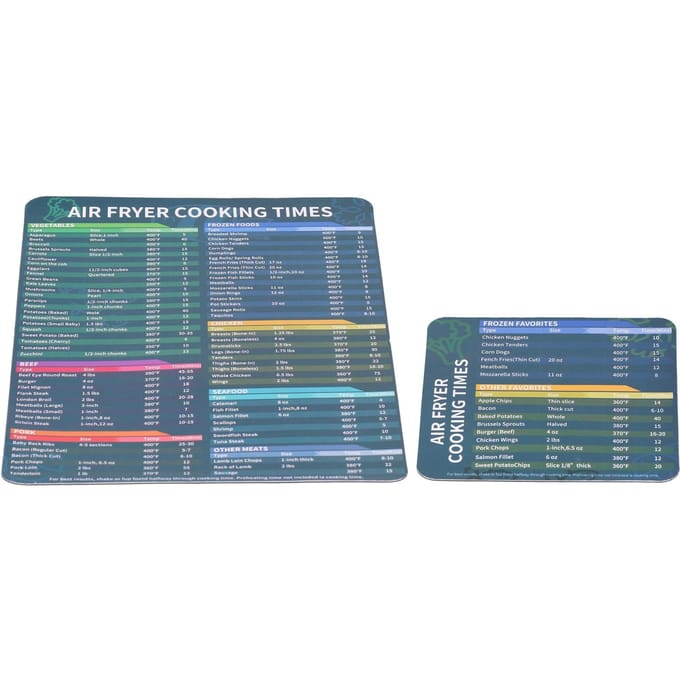 Feuille magnétique pour friteuse de cuisine Guide de référence du temps de cuisson Accessoires pour ustensiles de cuisine