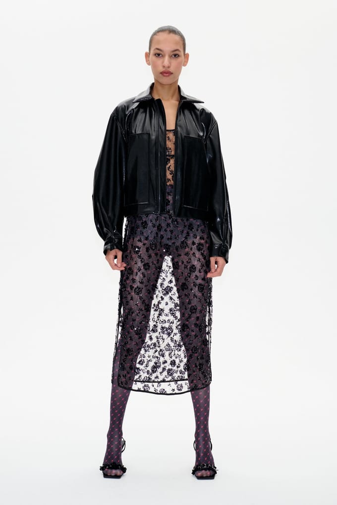 Baum und Pferdgarten Bathilde Jacket Black Snake Größe: 36 | Lederjacken Outlet | Damen | Schwarz
