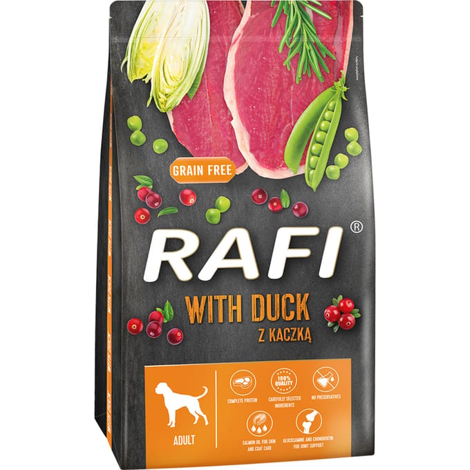 2x 10kg RAFI Adult Hondenvoer met Eend Droogvoer