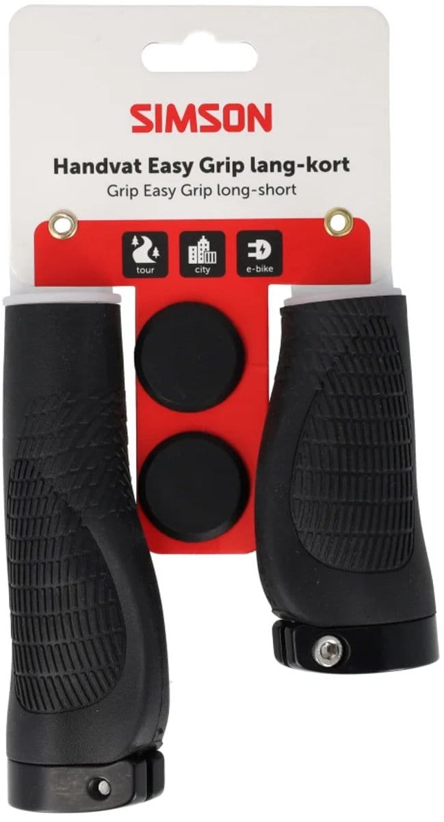 Simson Handvatten Easy Grip Zwart Kort/Lang