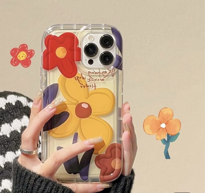 iPhone 13 bloemen hoesje Bellezza della Natura