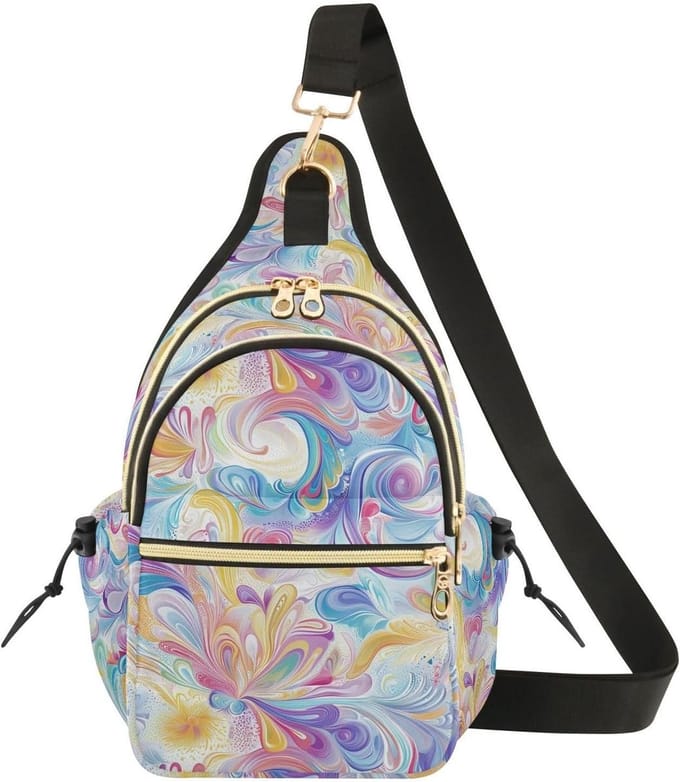 Dames Borst Tas - Crossbody tas - Dagelijks gebruik - Verstelbaar ontwerp - Niet gespecificeerd - Abstracte Kunst