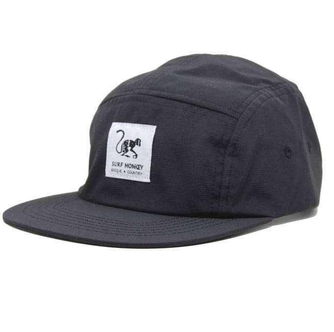 5-panel strapback pet - Waterbestendig / Volwassenen / One size (Zwart)