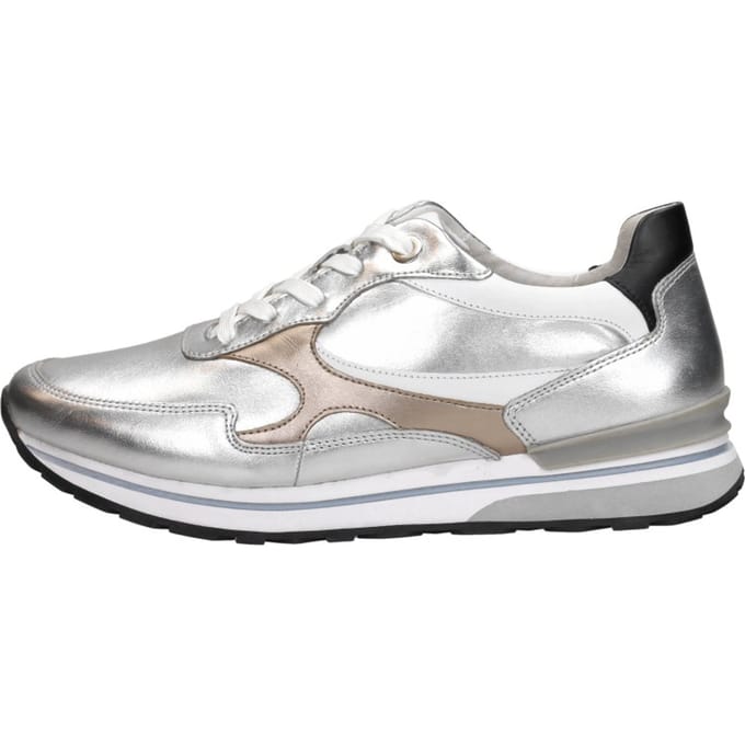 Gabor - Sneakers Hoog Zilver Zilverkleur 41