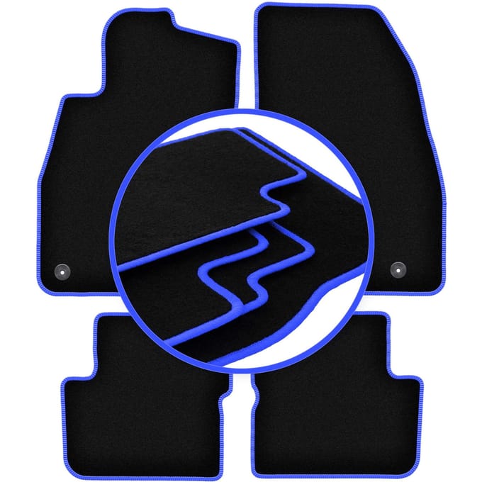CARLUX-BLUE automatten voor: Opel Corsa E hatchback (2015-2020)