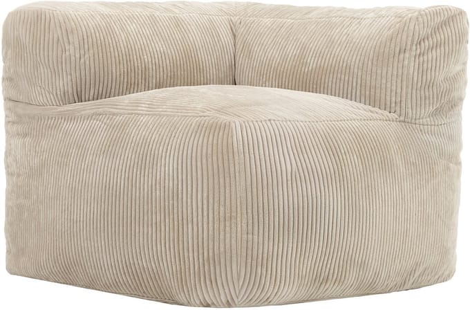 icon - Zen Modulaire Hoekelement - Bank - Ribfluweel - Beige