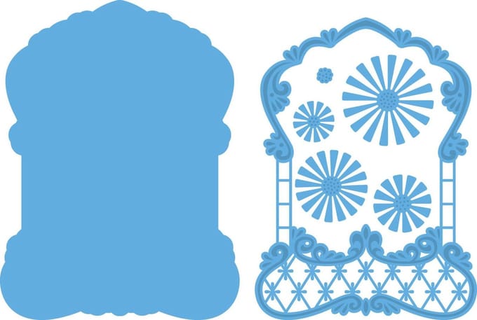 Marianne Design Creatables Snij en Embosstencil - Anjas label