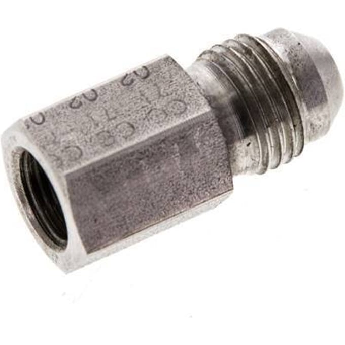 JIC Verloopnippel G1/8'' Binnendraad X UNF 1/2''-20 Buitendraad RVS 275bar