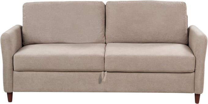 MARE - Driezitsbank met opbergruimte - Taupe - Corduroy