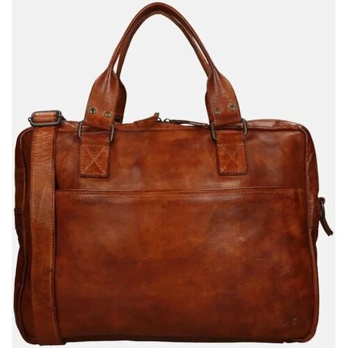 Bear Design Leandro Leren Laptoptas - 15 inch - Cognac