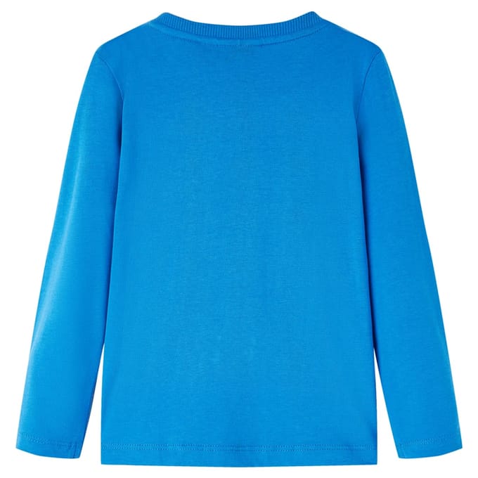 vidaXL - Kindershirt - met - lange - mouwen - 140 - kobaltblauw