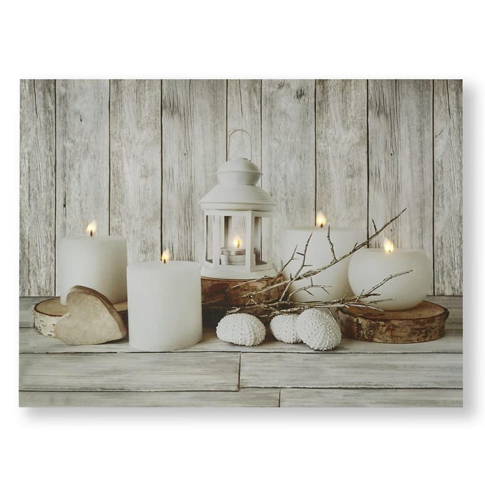 Art for the Home Coastal Treasures LED Canvas 60x80 cm