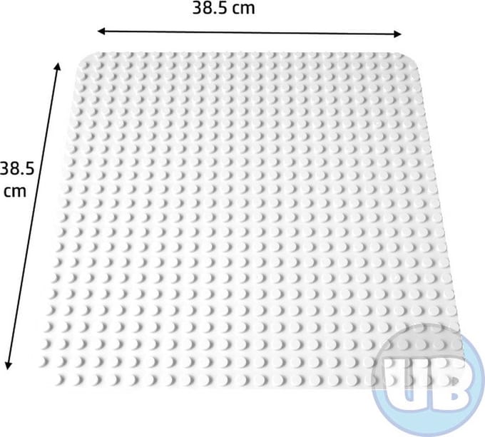 Grote bouwplaat wit – 38,5 x 38,5 cm