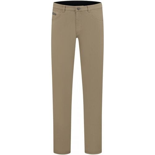 Com4 Broek Swing Front Cotton Trousers Beige / male