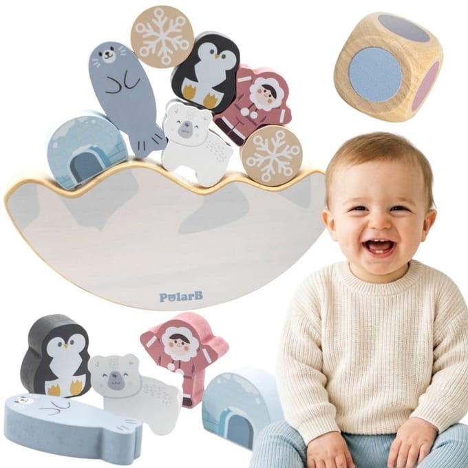 Viga Polarb pooldieren balancerend puzzelspel - UNI