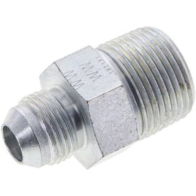 JIC  Dubbele Nippel UNF 3/4''-16 X 3/4'' NPT Staal 170bar