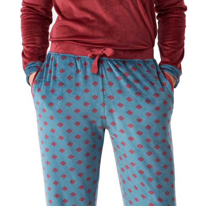 Herenpyjama met lange mouwen en mandarijnkraag JJBDP5400