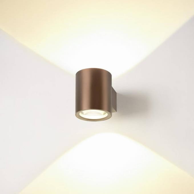 SLV LED wandlamp Oculus, Ø 9 cm, dimbaar voor warm licht, metaal
