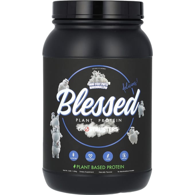 Gezegend, Plantaardig Eiwit, Ghostbusters, Mini Stay Puff Marshmallow, 1,05 kg (1,04 kg)