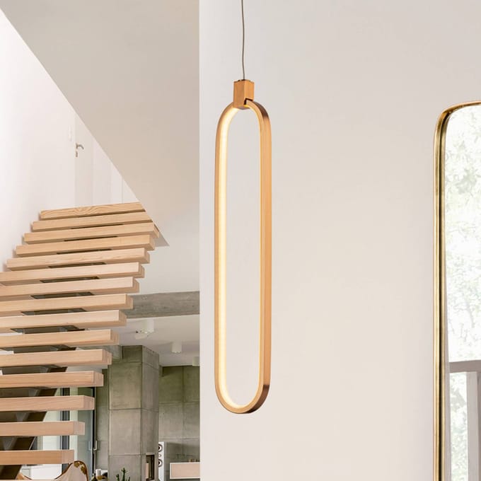 Schuller Valencia Colette LED hanglamp, roségoud, 1-lamp