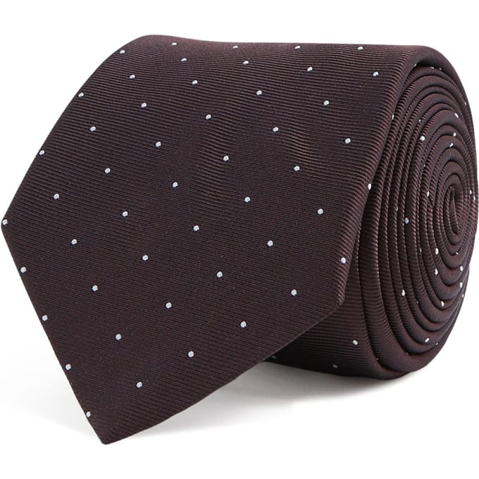 Reiss Liam Textured Polka Dot Tie Taglia: OS | Cravatte Outlet | Uomo