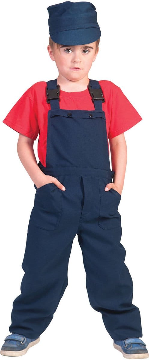 Blauwe overalls voor kinderen