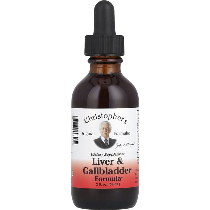 Christopher'S Originele Formules, Lever & Galblaas Gezondheidsformule, 59 Ml (2 fl oz)