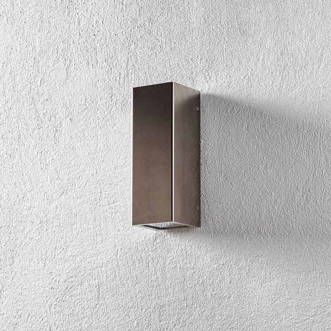LCD Buitenwandlamp Senta, roestvrij staal
