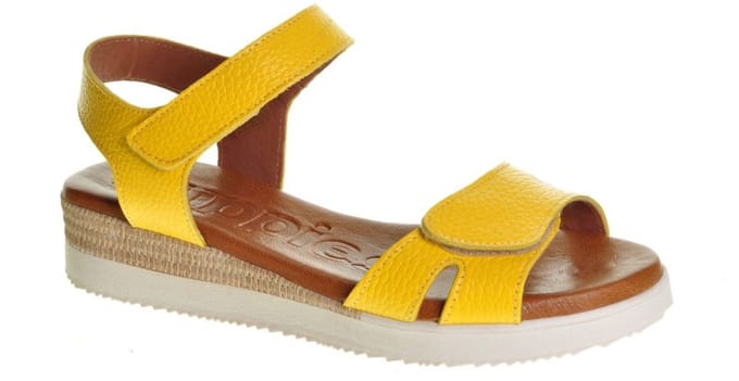Hush Puppies Gele Sandalen Leder maat 36