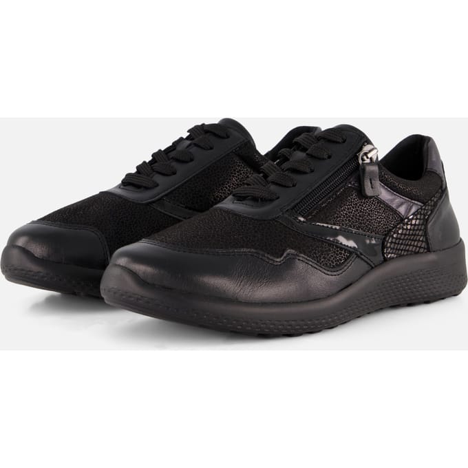 Feyn Sneakers zwart Leer - Maat 38