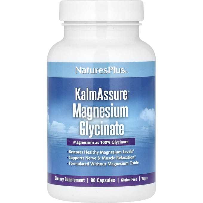 Kalmassure, Magnesium Glycinaat, 90 Capsules (70 mg per capsule)