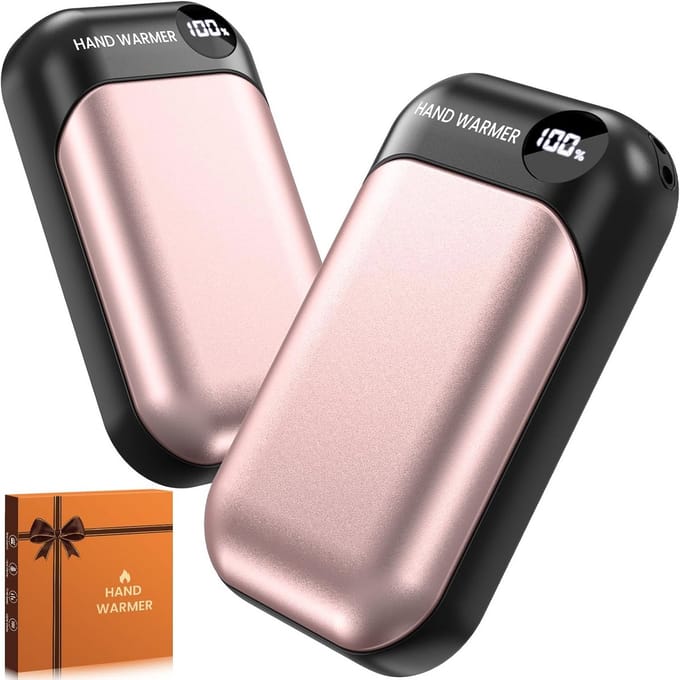 Oplaadbare Elektrische Handwarmer 2-in-1 | 4 Warmtestanden | USB-C Snel Opladen