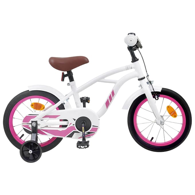 vidaXL - Kinderfiets - 16 - Inch - voor - 4-6 - jaar - oud - Wit