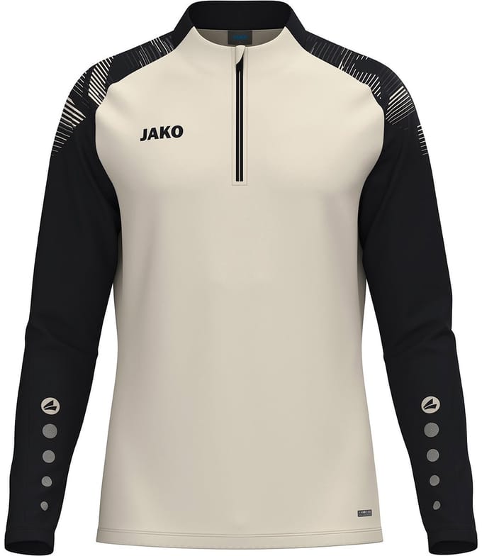 Jako Sonic Ziptop Kinderen - Off White / Zwart | Maat: 152