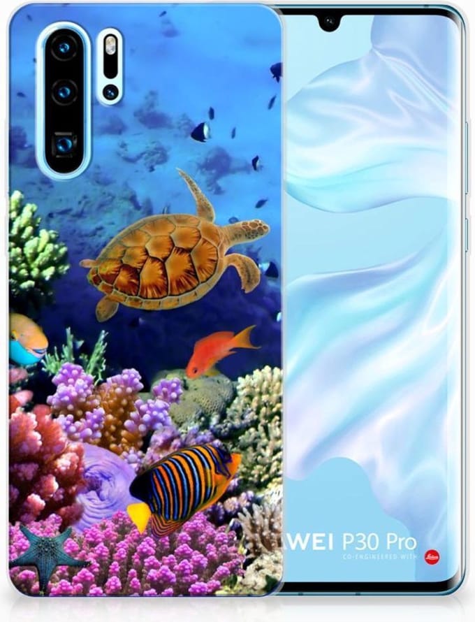 Huawei P30 Pro TPU Hoesje Vissen