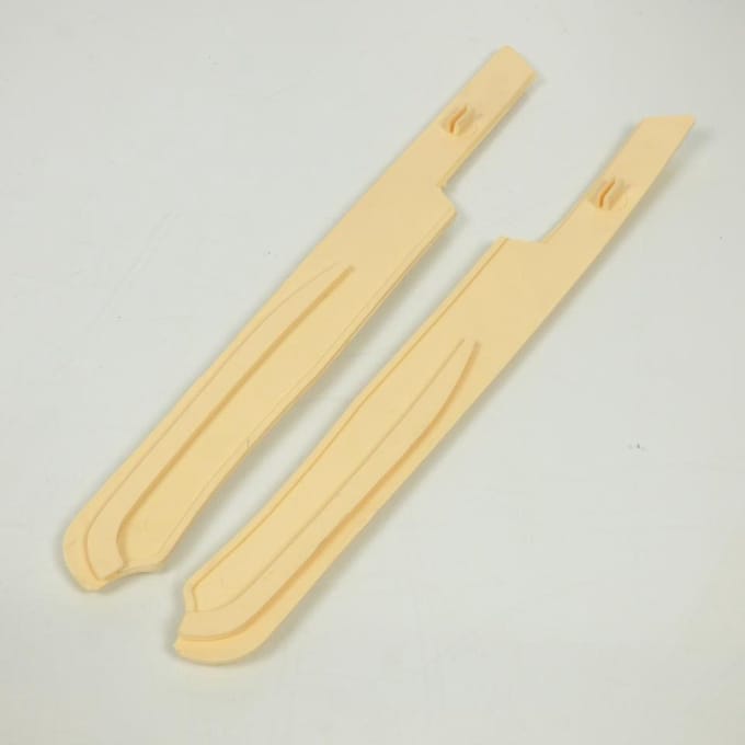 Protection longeron de marche pied beige pour mobylette MBK 51 cyclomoteur