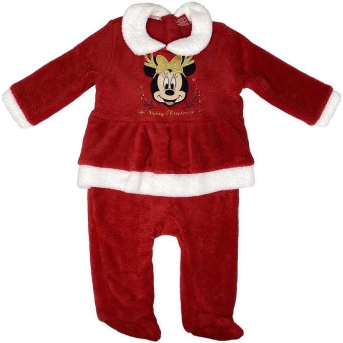 Disney Minnie Kerstbaby Romper, Pyjama's 12 Maanden