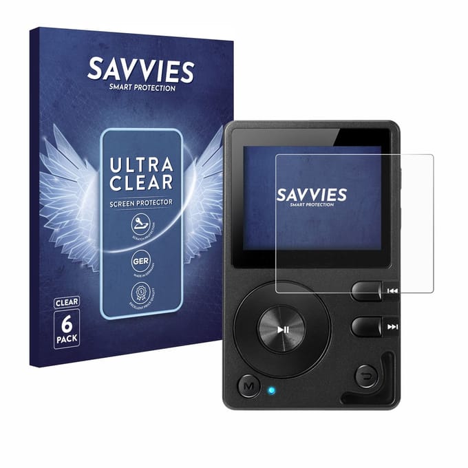 Savvies - Screenprotector voor Hifi Walker H2 - Folie Beschermfolie transparant 6 Stuks