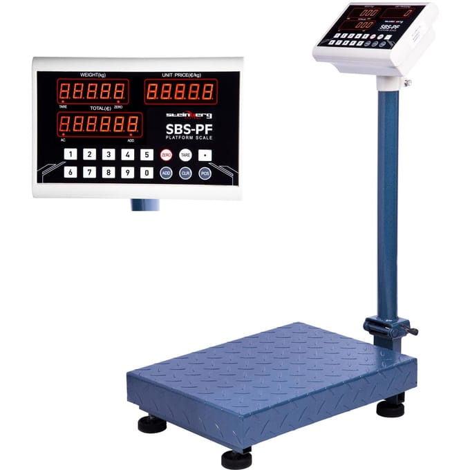 Platformweegschaal - 100 kg / 0,01 kg - 40 x 30 cm - LED - Steinberg Systems