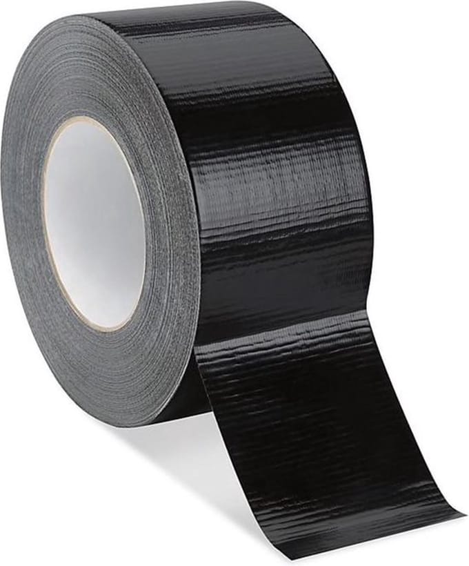 Zwarte Duct tape 48 mm Breed | Rol 25 Meter