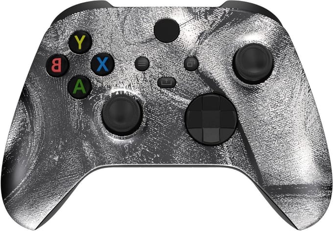 Controller Faceplate - Vervangende Shell - Controller Personaliseren - Perfecte Pasvorm - 15 x 9 x 1.5 cm - Zilveren Golf