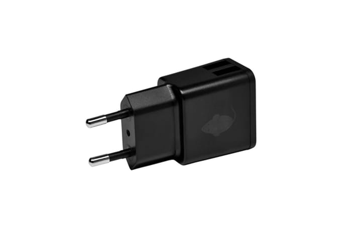 Greenmouse duo oplader 2x usb-a zwart