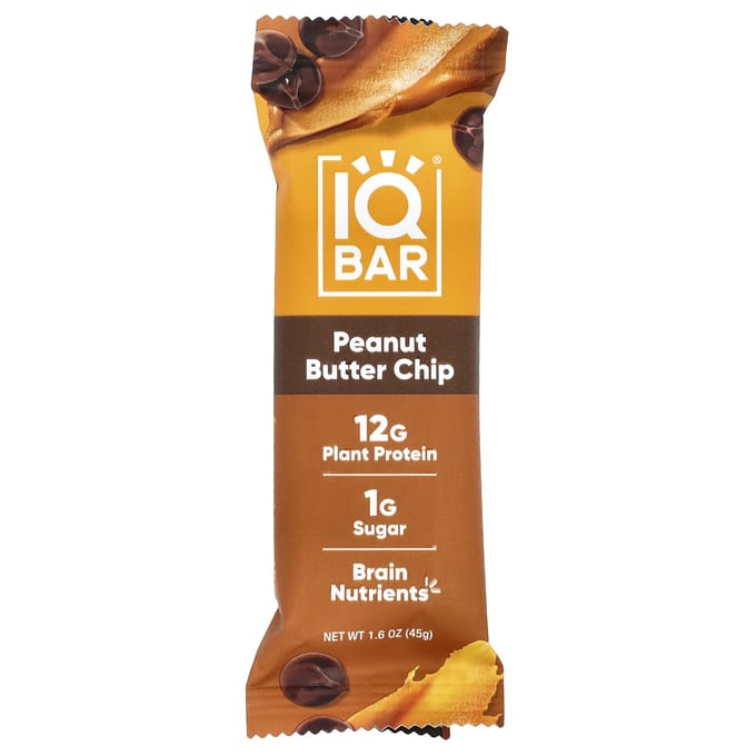 IQBAR, pindakaaschips, 12 repen, 45 g (1,6 oz) elk