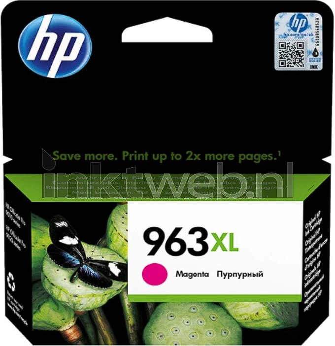 Inktcartridge hp 3ja28ae 963xl rood