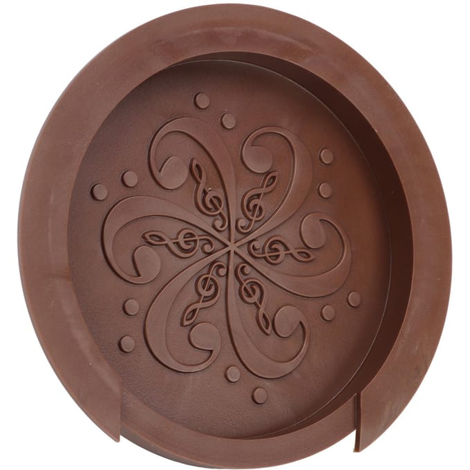 Gitaar Klankgat Cover Silicone Stofdicht Compact Draagbaar Zachte Klankgat Cover voor Gitarist black