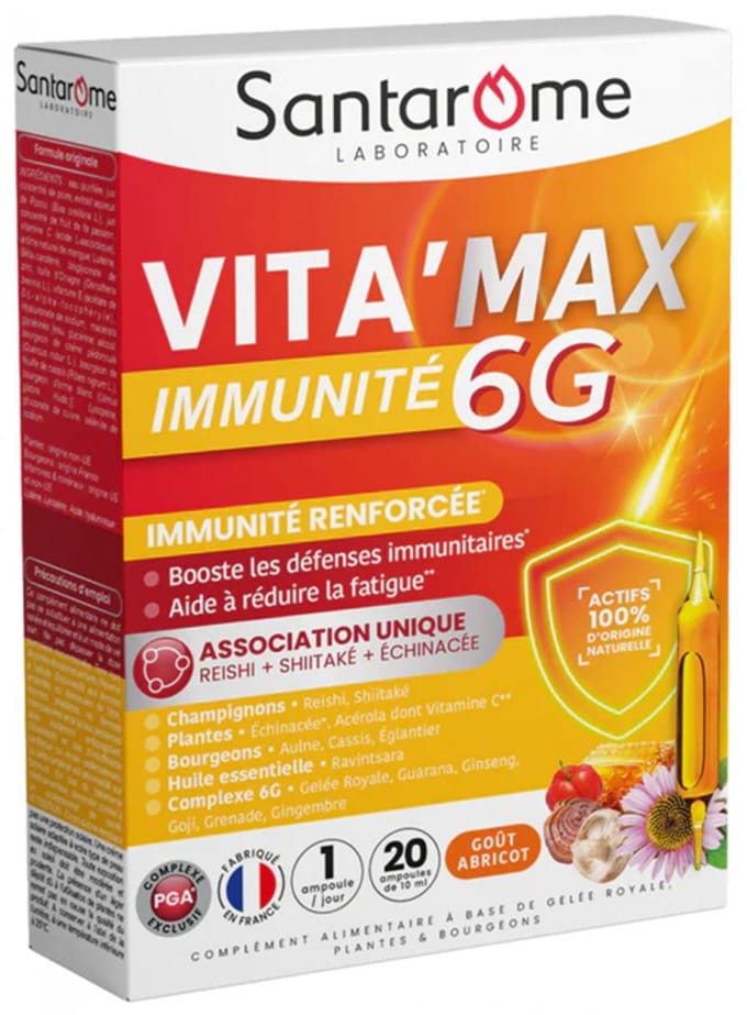 Santarome Vita'Max Immunité 6G 20 Ampullen