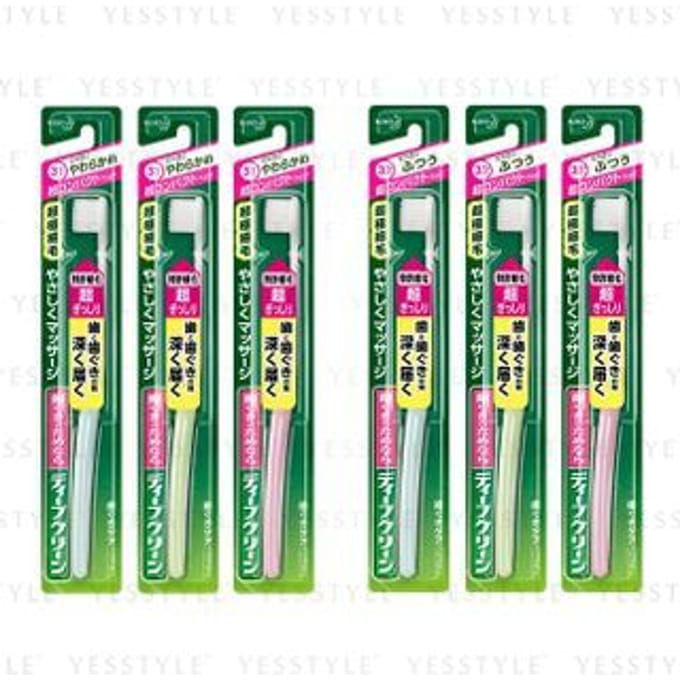 Kao - Deep Clean Ultra Compact Toothbrush 1 pc - Random Color - Normal